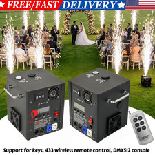 2PCS Large Cold Spark Machine 700W DMX Stage Firework Machine 6.6-9.8ft Wedding