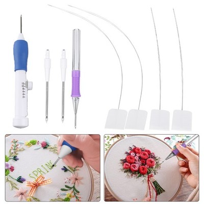 Punch Needle Set Embroidery Stitching Craft Tool With TPR Handle