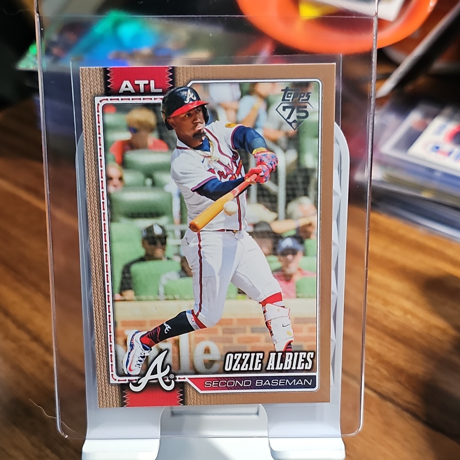 2026 Topps Series 2 Ozzie Albies Gold Border Parallel /2026 #568 Braves