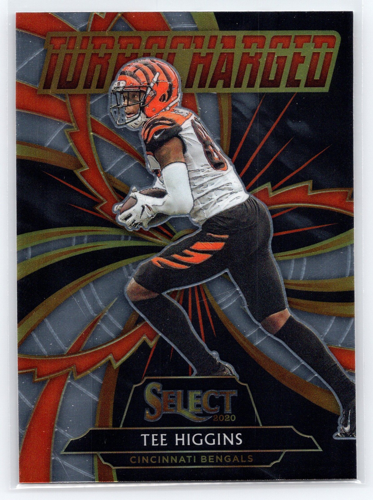2020 Panini Select #T23 Tee Higgins Turbocharged Cincinnati Bengals