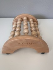 Alchemy Living Wooden Foot Massager Roller Reflexology Stress Relief Therapy