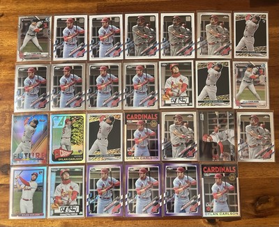 2021 Topps Dylan Carlson Rookie Card RC lot (27) - Black Gold Chrome Refractor +