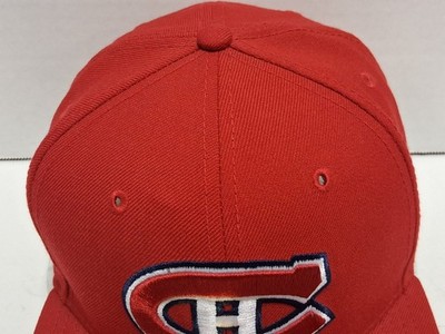 Montreal Canadiens New Era 59FIFTY Fitted Hat Size 7 1/2 Red NHL