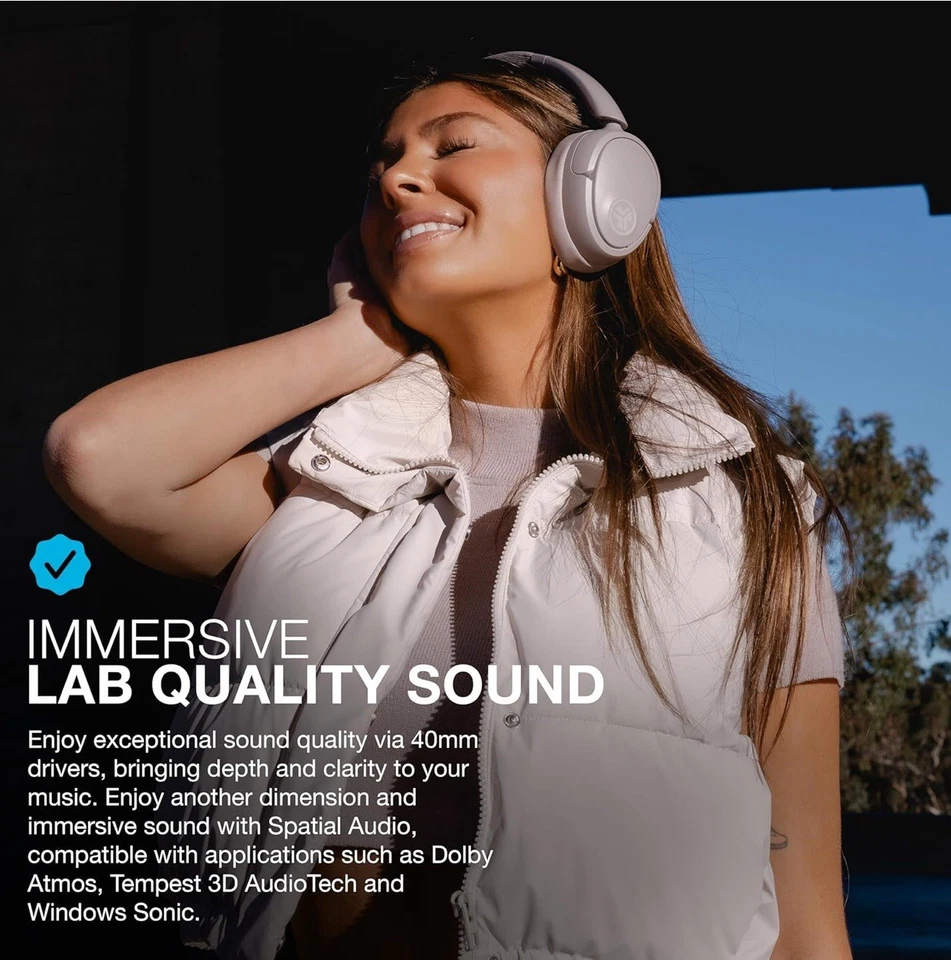 JLab JBuds Lux Wireless Headphones Hybrid Active Noise Cancelling Mauve - Image 4 of 4