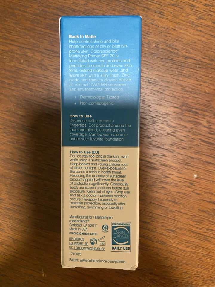 ColoreScience Mattifying Primer SPF 20 1 oz. Primer - Image 2 of 3