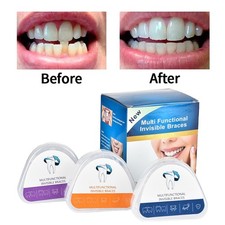 3 Stage Orthodontic Retainer Teeth Corrector Dental Straighten Braces Trainer US