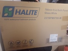 Halite Waterproof Bath End Panel White Gloss - 700mm Brand new