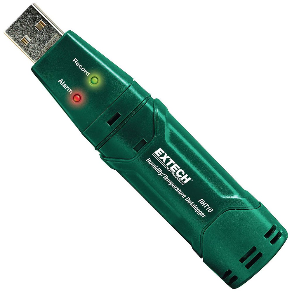 Extech Data Logger Measures Temp & RH USB 16K Readings -40-70°C