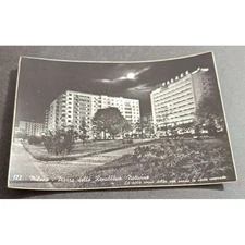 Cartolina Milano - Piazza della Repubblica Notturno