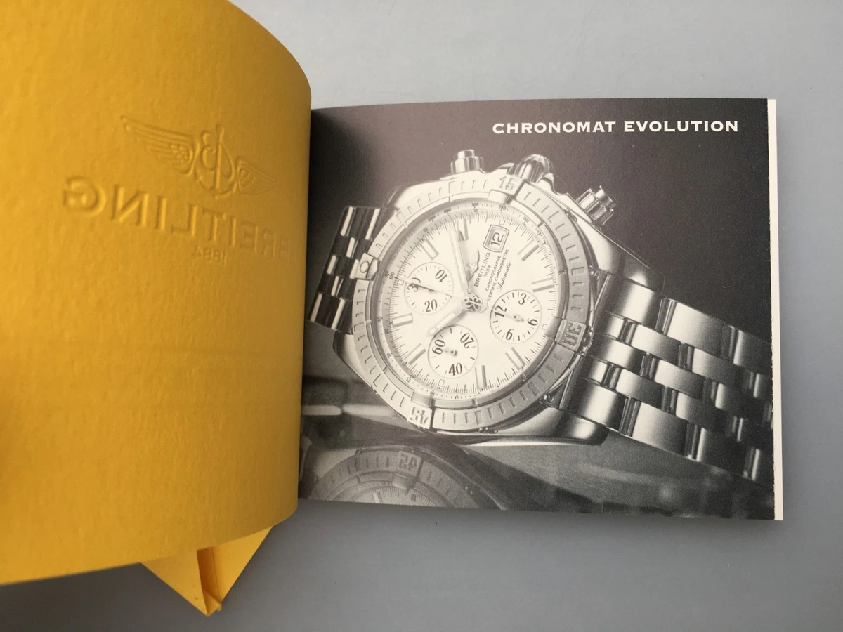 Manual de instrucciones Breitling Chronomat Evolution A13356 B13356 K13356