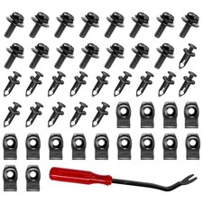 Engine Under Cover Splash Shield Guard Body Bolts, Car Front Bumper 45PCS