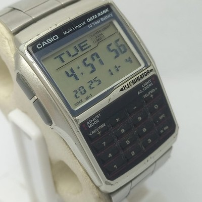Casio Data Bank Calculator DBC-32 Digital 2888 Vintage Watch ARN124SGB5