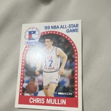 NBA Hoops 1989-90 Chris Mullin All-Star Game Golden State Warriors #230 Card