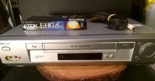 Sony VCR Hi-Fi VHS Video Recorder Tested Working SLV-N700 No Remote/AV Cable