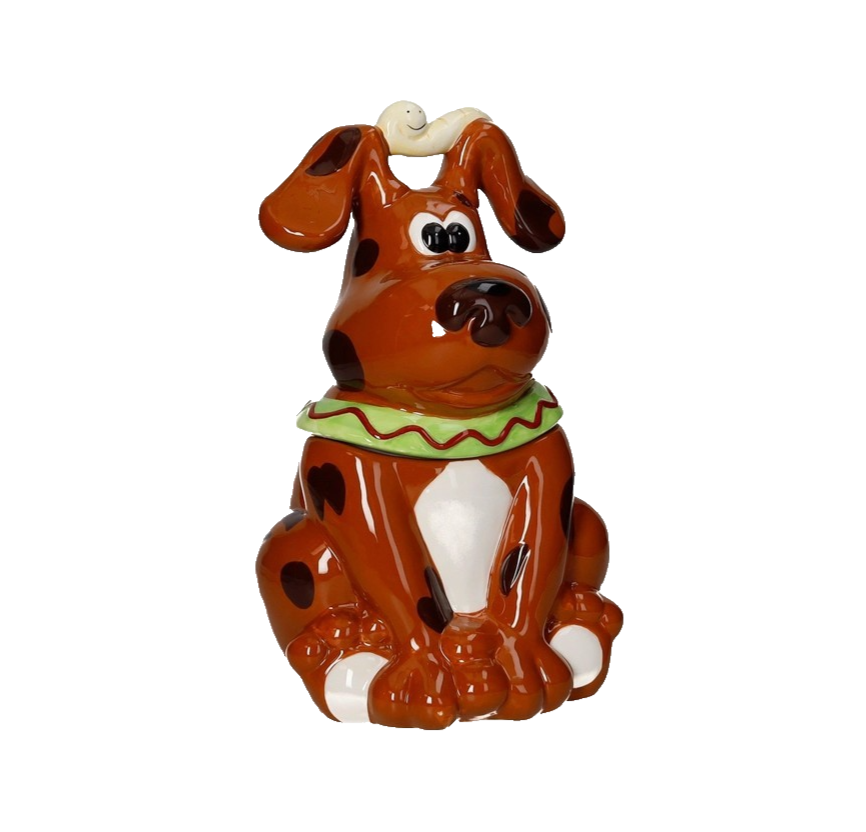 Barattolo Biscottiera "CANE" in Dolomite con Sensore Sonoro - Brandani