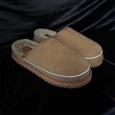 UGG Scuffette II Women  s Suede Shearling Lined Mule Slippers Brown US 9
