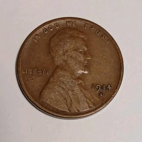 1914-S Lincoln Wheat Cent Fine San Francisco Mint