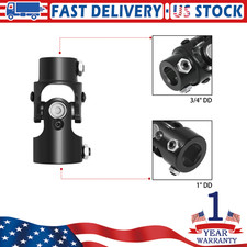 1 Dd X 34 Dd Black Steering U Joint Coupler From 1 Dd To 34 Dd Shaft