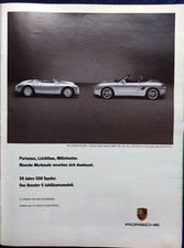 2004 Porsche Boxter S Anniversary Model with 550 Spyder, Original Advertising