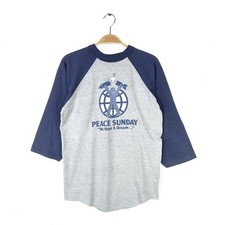 80s PEACE SUNDAY CONCERT Vintage T-Shirt Jackson Browne Stevie Wonder Rock