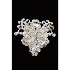 Jane 1997 AOL Vintage Pin Brooch Guardian Angel Rhinestone Silver Signed Bin1