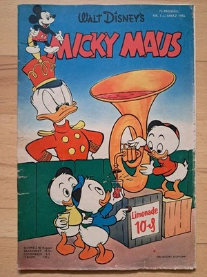 Walt Disney´s Micky Maus Nr.3 von März 1954 - ORIGINAL Comicheft - Bild 1 von 4