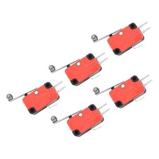 Lot de 5 micro-commutateurs SPDT à charnière longue fiables momentanés