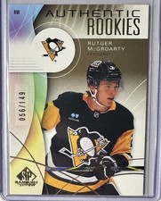 2024-25 Upper Deck Sp Game Used -  Rutger McGroarty #225 Gold /149 (RC) Penguins