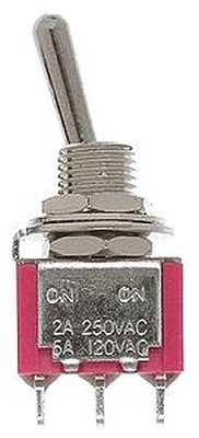 Miniatronics Miniature Toggle Switches SPDT 5Amp 120V pkg(8) - Model Railroad