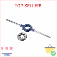 uxcell Die Stock Handle Wrench Set, 5/8-24 UNEF Threading Die and 38mm 1-1/2"