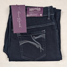 Gloria Vanderbilt Amanda Jeans Womens 10 Tapered High Rise Tummy Slimmer NEW