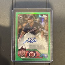 Jake alu topps chrome rookie auto green /99 2023                                