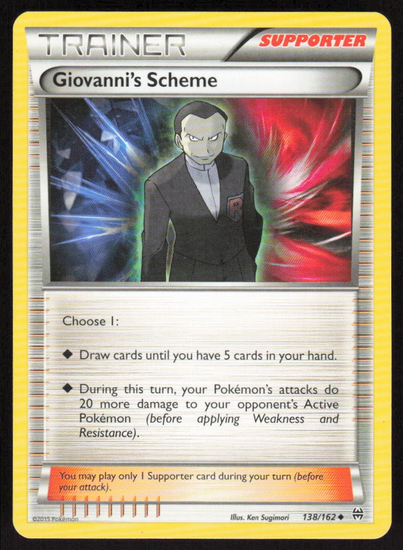 Pokemon Giovanni's Scheme Uncommon 138/162 XY - BREAKthrough LP