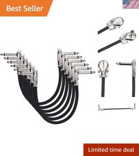 Oxygen-Free Copper 1/4 Inch Guitar Patch Cable, 6 in - High-Quality Connection
