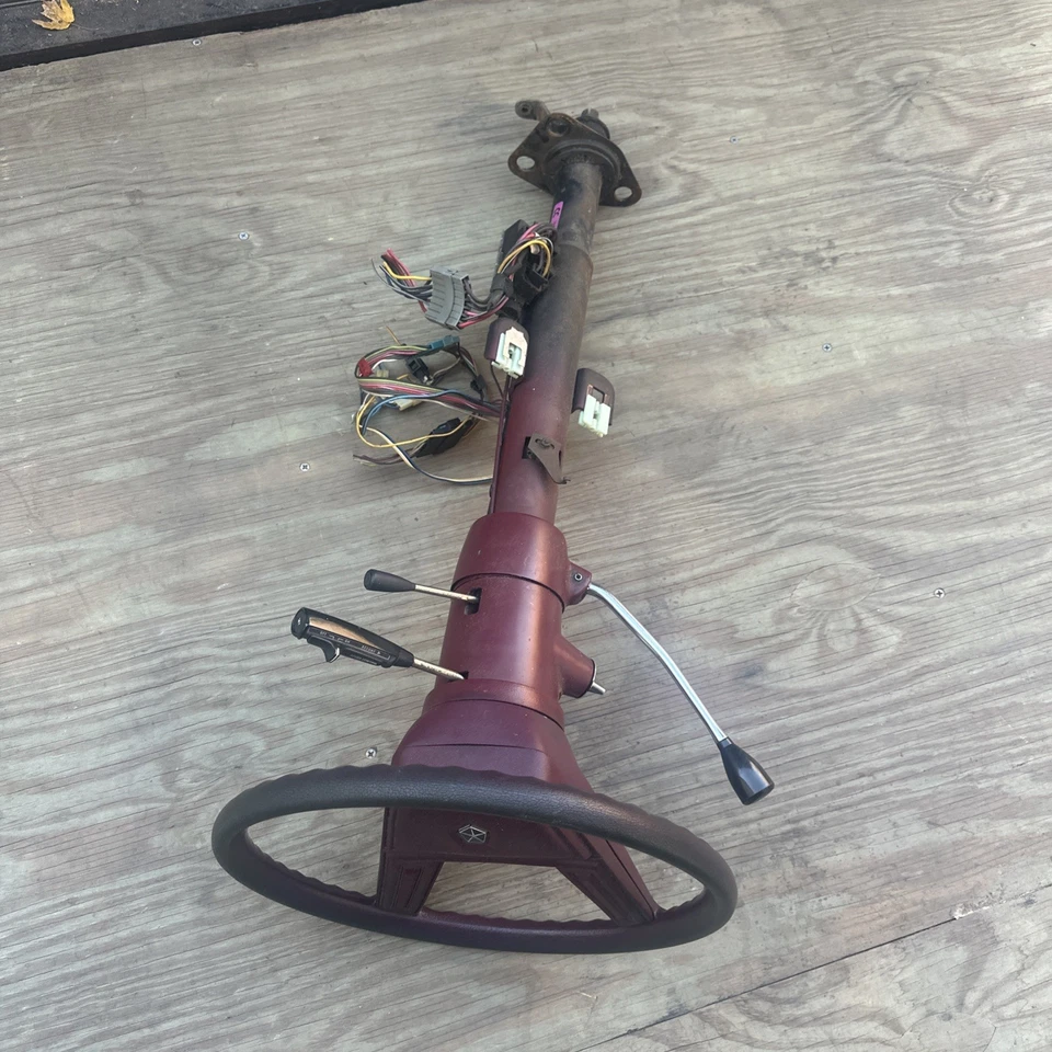 Dodge Ram 1986 furgoneta columna de dirección inclinable B150 B250 W250 86 87 granate sin llave 🔑 Foto 2 de 4