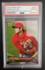 2023 Topps Now Od-111 Shohei Ohtani Rtod 11/23 Gold Foil Psa 10 Pop 8 Ssp