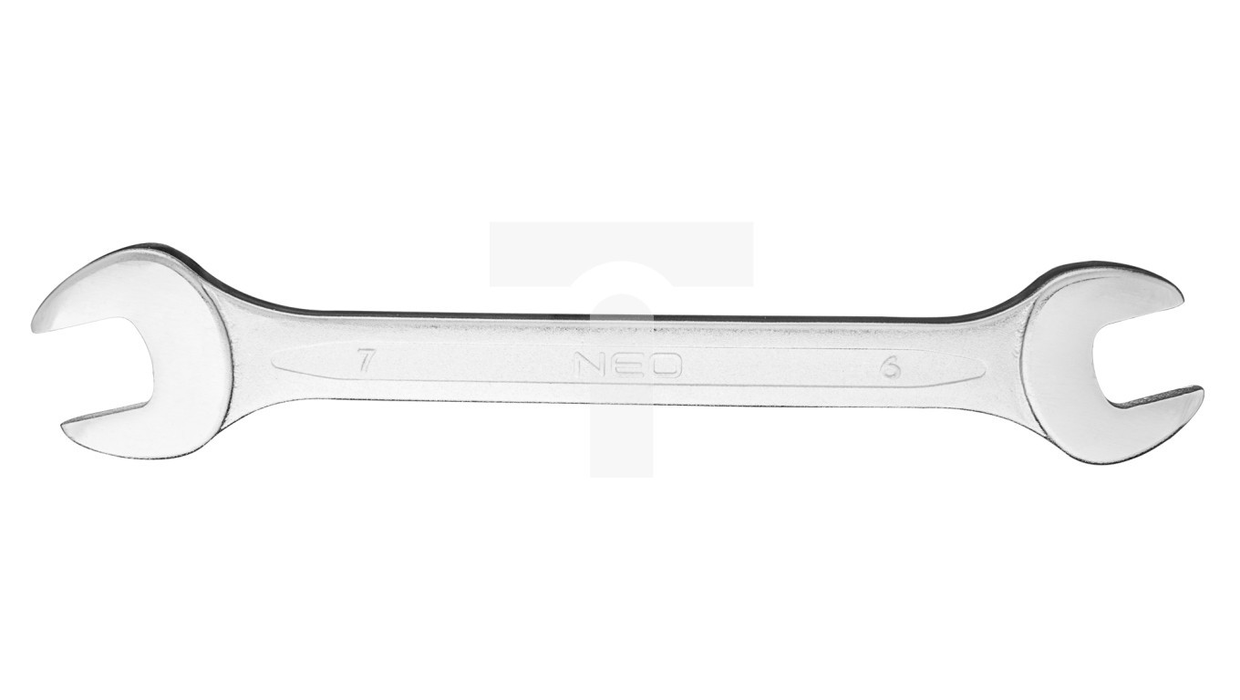 Double open-end wrench 6 x 7 mm, length 120 mm 09-806