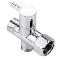 Bidet-T-Adapter, Messing-T-Adapter Mit Absperrventil, 3-Wege-T-Anschluss 7/2421