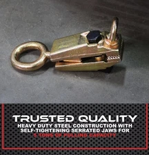5 Ton Auto Self-Tightenin grips Straight 2 Way Frame Back Body Repair Pull Clamp