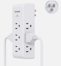 Surge Protector Outlet Extender with Rotating Plug, 9 AC Multi Plug Wall Outlet