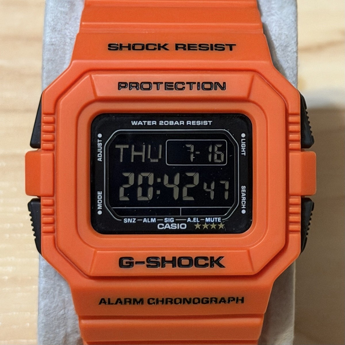 DW-D5500MR-4 Casio G-Shock Rescue Orange Series Digital Men's