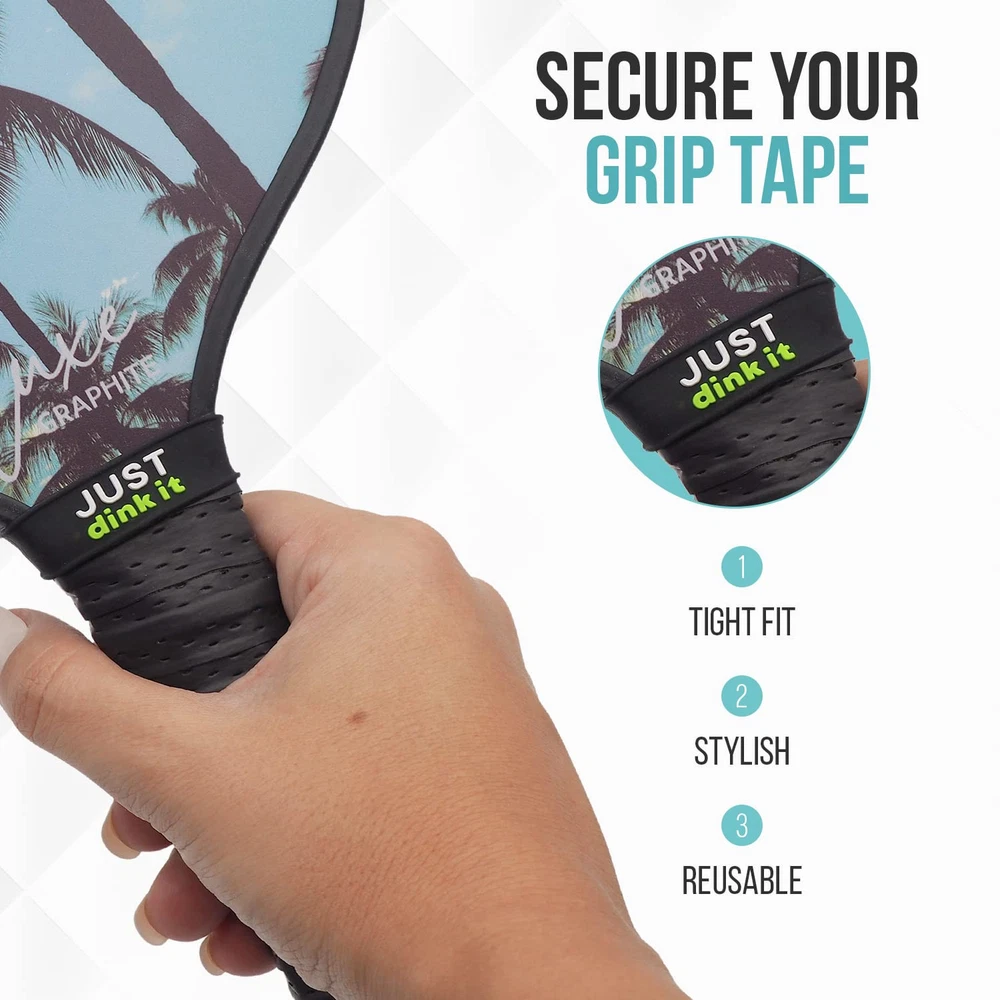 Pickleball Paddle Grip Band ā Secures Grip Tape ā Fits All Paddle Handles ā S... Pickleball Paddle Grip Band ā Secures Grip Tape ā Fits All Paddle Handles ā S...