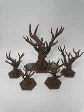 Custom Dead Trees For Heroscape Terrain - Forest Set of 5 With Locking Bases