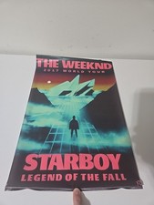 The Weeknd Starboy “Legend of the Fall” 2017 World Tour Poster 19"x13"