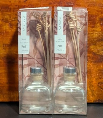 Pier 1 Imports Home Fragrance Oil Reed Diffuser Patchouli - 2X (1.7 fl. oz) NEW