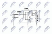 Gelenksatz Antriebswelle NTY NPZ-HY-533 FüR Hyundai Elantra XD 3 Matrix FC 2 GK