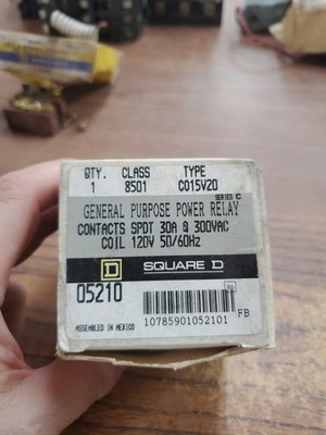 Square D 30A General Purpose Relay Type C015V20 8501 (TA61MS)