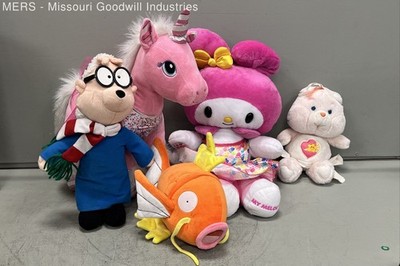 Plush Lot Build-A-Bear My Melody Pokemon Magikarp Simon Care Bear 5 Pieces