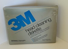 Vintage 3M HEAD CLEANING 5.25" DISKETTE  10 Cleaning Solution Floppy NOS Sealed