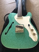 Custom Sparkle Telecaster 2010 Sea Foam Green with   Fender Gig Bag